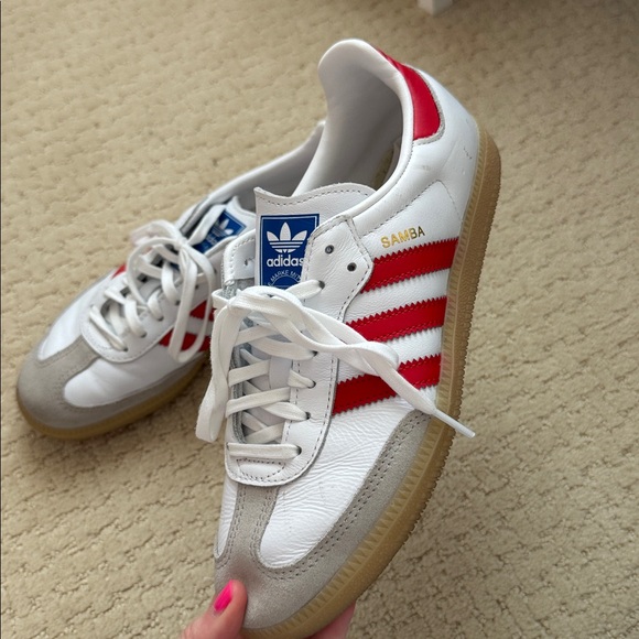 red and white adidas sambas!! - Picture 3 of 6